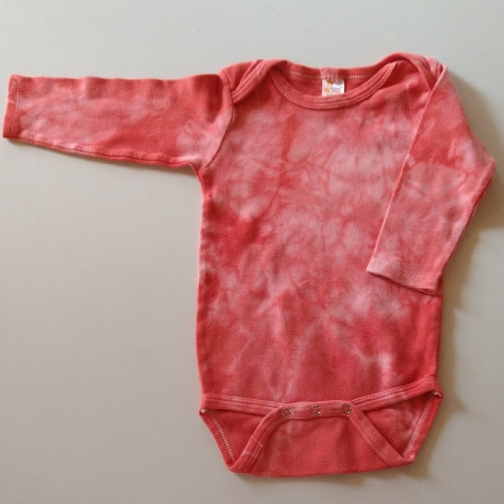 Coral Tie-Dye Kids One Piece